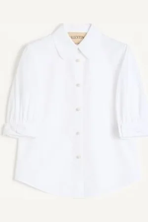 VALENTINO CAMISA DE POPELINA DE ALGODÓN Mujer 36