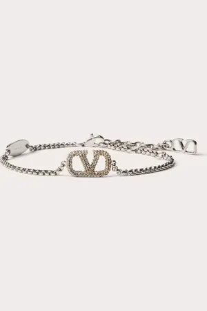 VALENTINO GARAVANI PULSERA VLOGO SIGNATURE DE METAL Y CRISTALES SWAROVSKI® Mujer UNI