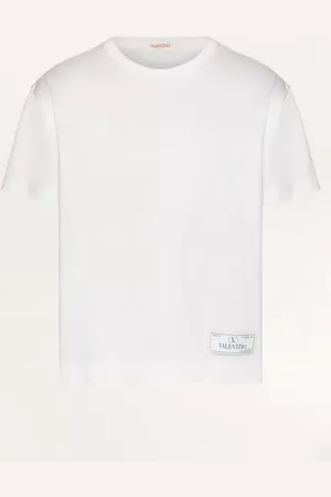 VALENTINO CAMISETA DE ALGODÓN CON ETIQUETA DE SASTRERÍA DE MAISON Hombre 3XL