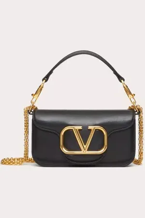VALENTINO GARAVANI BOLSO PEQUEÑO DE HOMBRO GARAVANI LOCÒ DE CUERO DE BECERRO Mujer UNI