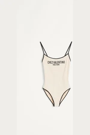 VALENTINO TRAJE DE BAÑO DE PIQUÉ DE LYCRA Mujer L