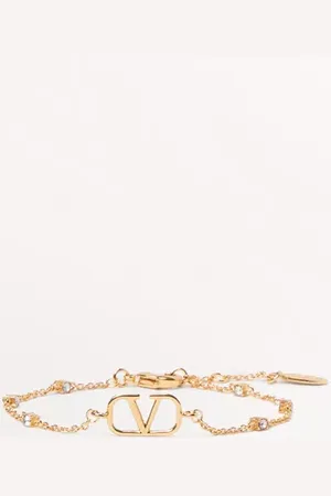VALENTINO GARAVANI PULSERA DE METAL Y CRISTALES SWAROVSKI® CON EL VLOGO SIGNATURE Mujer UNI
