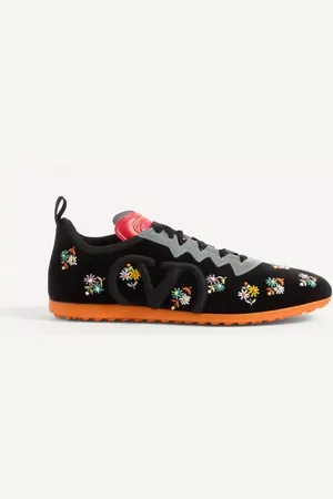 VALENTINO GARAVANI ZAPATILLA CHROMATHON DE TERCIOPELO CON BORDADO FLORAL Mujer 36.5