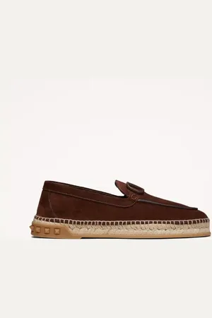 VALENTINO GARAVANI ALPARGATAS LEISURE FLOWS DE SERRAJE Hombre 39