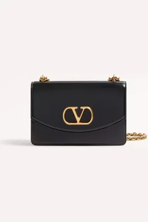 VALENTINO GARAVANI BOLSO DE HOMBRO GARAVANI VAIN EN CUERO DE BECERRO BRILLANTE Mujer UNI