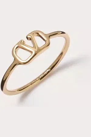 VALENTINO GARAVANI ANILLO DE METAL CON EL VLOGO SIGNATURE Mujer 11