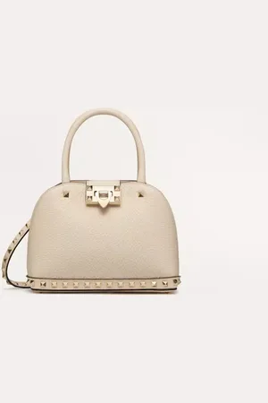 VALENTINO GARAVANI BOLSO PEQUEÑO GARAVANI ROCKSTUD DE CUERO DE BECERRO GRANEADO Mujer UNI