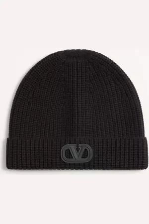 VALENTINO GARAVANI GORRO DE LANA CON EL VLOGO SIGNATURE Hombre UNI
