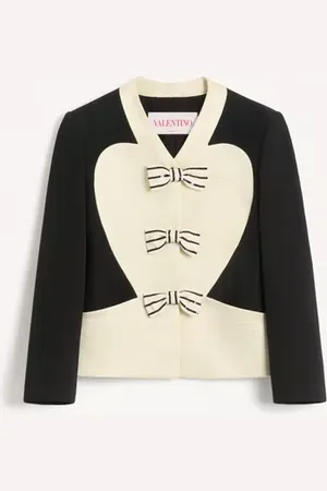 VALENTINO CHAQUETA CON MOÑOS BORDADOS Mujer 36