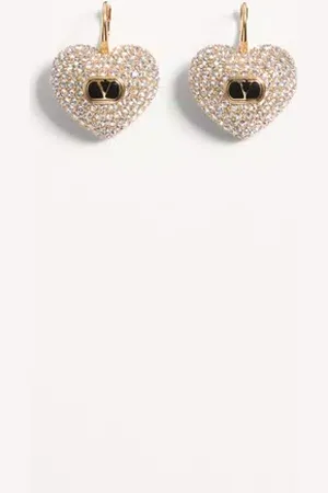 VALENTINO GARAVANI ARETES COEUR ROYAL DE METAL, ESMALTE Y CRISTALES SWAROVSKI® Mujer UNI
