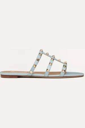 VALENTINO GARAVANI SANDALIAS PLANAS DE PALA ROCKSTUD Mujer 35