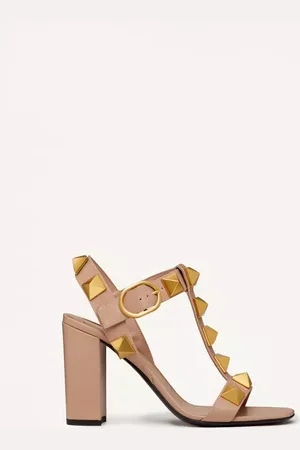VALENTINO GARAVANI SANDALIAS ROMAN STUD DE PIEL DE BECERRO CON TACÓN DE 90 MM Mujer 38.5