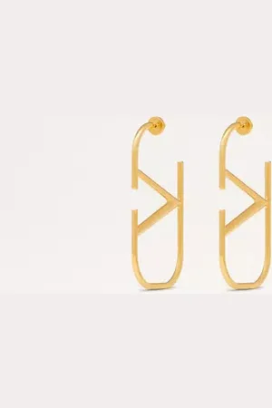 VALENTINO GARAVANI PENDIENTES VLOGO SIGNATURE DE METAL Mujer UNI