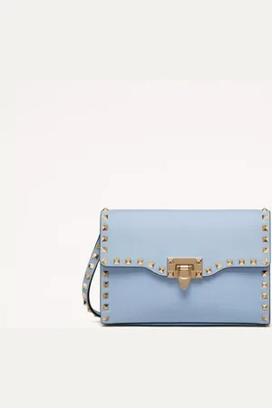 VALENTINO GARAVANI BOLSO BANDOLERA PEQUEÑO ROCKSTUD DE PIEL DE BECERRO GRANULADA Mujer UNI