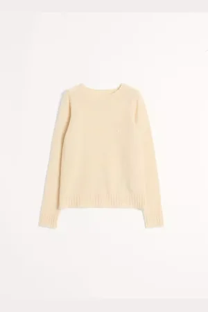 VALENTINO SUÉTER DE LANA SHETLAND CON CUELLO REDONDO Y BORDADO DEL VLOGO Hombre 3XL