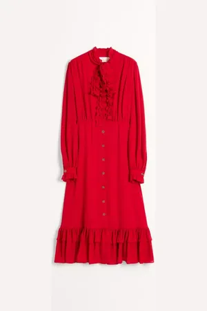 VALENTINO VESTIDO MIDI DE GEORGETTE Mujer 36