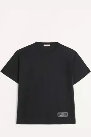 VALENTINO CAMISETA DE ALGODÓN CON ETIQUETA DE SASTRERÍA DE MAISON Hombre 3XL