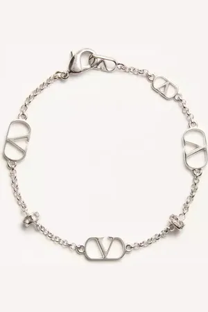 VALENTINO GARAVANI PULSERA DE METAL CON CRISTALES Y CON EL VLOGO SIGNATURE Mujer M