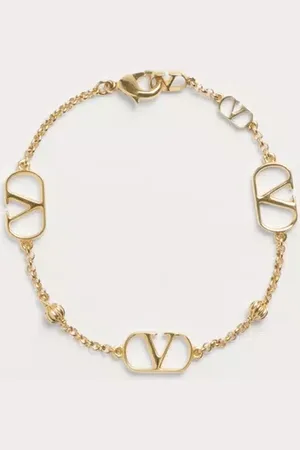 VALENTINO GARAVANI PULSERA DE METAL CON EL VLOGO SIGNATURE Mujer M