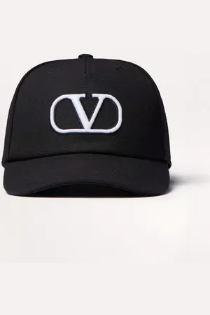 VALENTINO GARAVANI GORRA DE BÉISBOL DE ALGODÓN CON BORDADO DEL VLOGO SIGNATURE Hombre 58