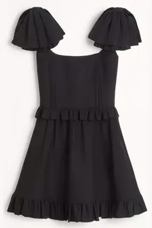 VALENTINO VESTIDO CORTO DE CREPE COUTURE Mujer 36
