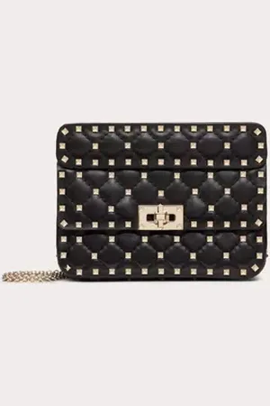 VALENTINO GARAVANI BOLSO PEQUEÑO ROCKSTUD SPIKE DE NAPA Mujer UNI