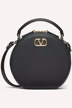 VALENTINO GARAVANI MINIBOLSO DE CUERO DE BECERRO CON EL VLOGO SIGNATURE Mujer UNI