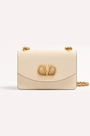 VALENTINO GARAVANI BOLSO DE HOMBRO GARAVANI VAIN EN CUERO DE BECERRO BRILLANTE Mujer UNI