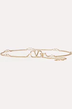 VALENTINO GARAVANI CINTURÓN DE CADENA CON EL VLOGO SIGNATURE Mujer L