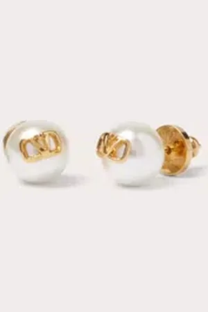 VALENTINO GARAVANI PENDIENTES VLOGO SIGNATURE CON PERLAS Mujer UNI