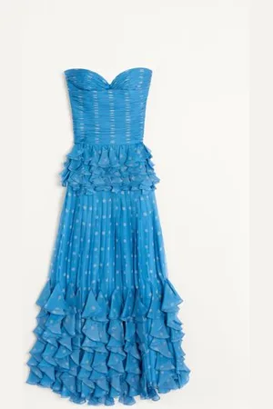 VALENTINO VESTIDO LARGO DE CHIFFON CON ESTAMPADO PLUSDEPOIS Mujer 40