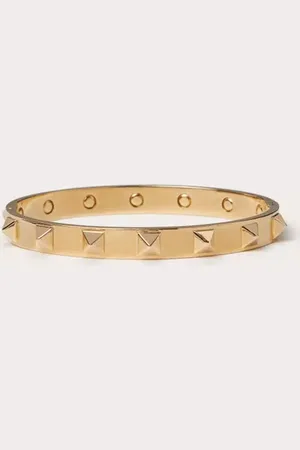 VALENTINO GARAVANI BRAZALETE DE METAL ROCKSTUD Mujer L