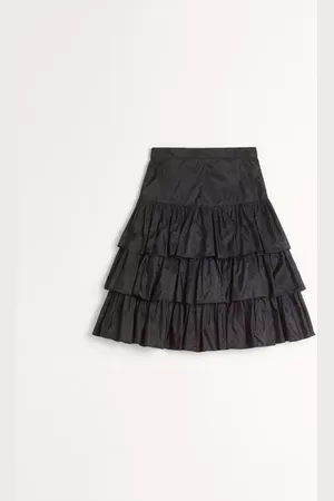 VALENTINO FALDA DE TAFFETA CON VOLANTES Mujer 36