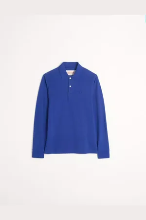 VALENTINO CAMISA POLO MANGA LARGA DE PIQUÉ DE ALGODÓN CON BORDADO DEL VLOGO Hombre L