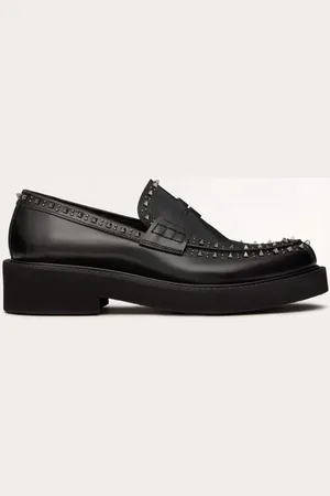 VALENTINO GARAVANI MOCASINES GARAVANI GENTLEGLAM DE CUERO DE BECERRO Hombre 39