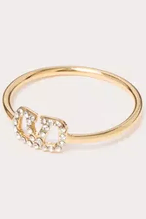 VALENTINO GARAVANI ANILLO DE METAL CON CRISTALES SWAROVSKI® Y CON EL VLOGO SIGNATURE Mujer 11
