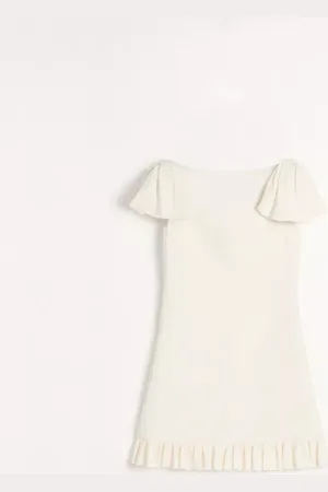 VALENTINO VESTIDO CORTO DE CREPE COUTURE Mujer 36