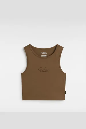 Vans Camiseta corta sin mangas imprescindible de diseño ajustado, Mujer, , Talla: S
