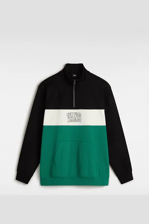 Vans Sudadera Logo Vintage Colorblock con media cremallera, Hombre, , Talla: S