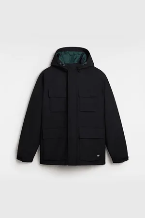 Vans Chaqueta Utility Ward 3-1 MTE, Hombre, Negro/Verde, Talla: L