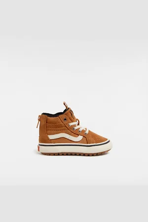 Vans Zapatillas MTE Sk8-Hi de bebé con cremallera (1-4 años), Naranjo/Marrón, Talla: 19