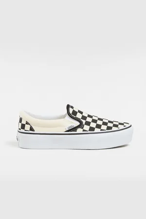 Vans Zapatillas con plataforma Slip-On, Mujer, Negro/Blanco, Talla: 34.5