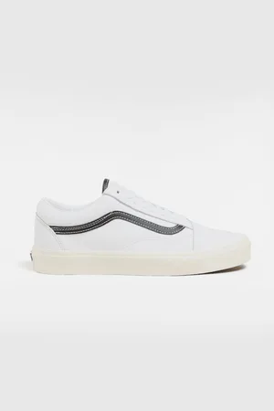Vans Zapatillas Old Skool, Hombre, Blanco/Negro, Talla: 35