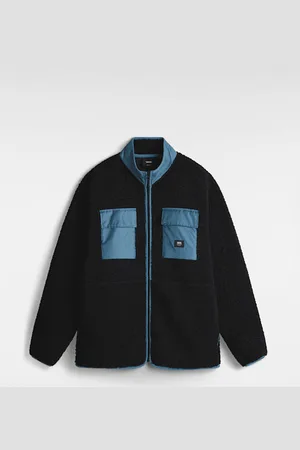 Vans Sudadera de borreguillo y corte holgado con cremallera Debrusk, Hombre, , Talla: L