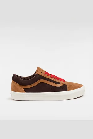 Vans Zapatillas Old Skool de ante, Hombre, Naranjo/Marrón, Talla: 35