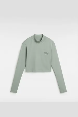 Vans Camiseta corta de manga larga y cuello perkins Mini Mock Neck, Mujer, , Talla: XXL