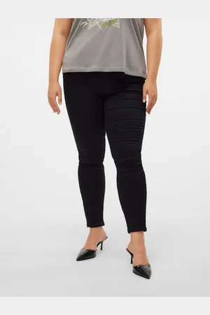 VERO MODA Vmseven Talle Medio Corte Slim Vaqueros
