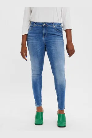 VERO MODA Vmlux Talle Medio Corte Slim Vaqueros