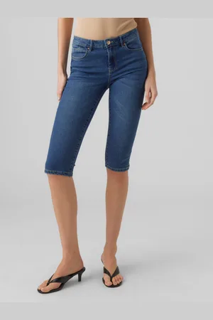 VERO MODA Vmjune Talle Medio Corte Slim Vaqueros