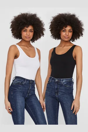VERO MODA Vmmaxi 2-pack Camisetas De Tirantes